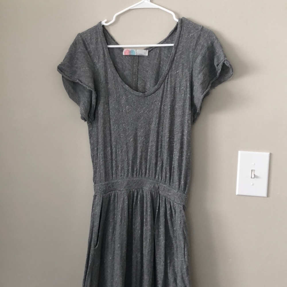 Free People beach gray maxi dress